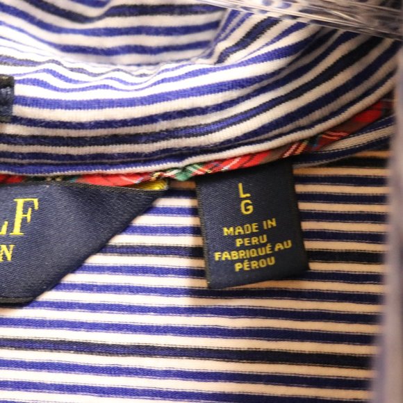 Polo Golf Ralph Lauren Navy/White Striped #343 - Picture 5 of 8
